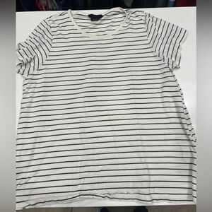 Hatch Striped Black and White Women's nursing swing Top